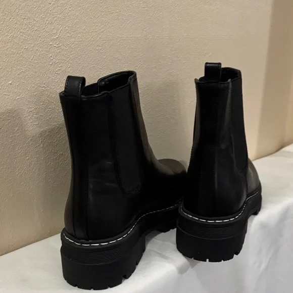 Marc Fisher Black Leather Footwear - Picture 7 of 15
